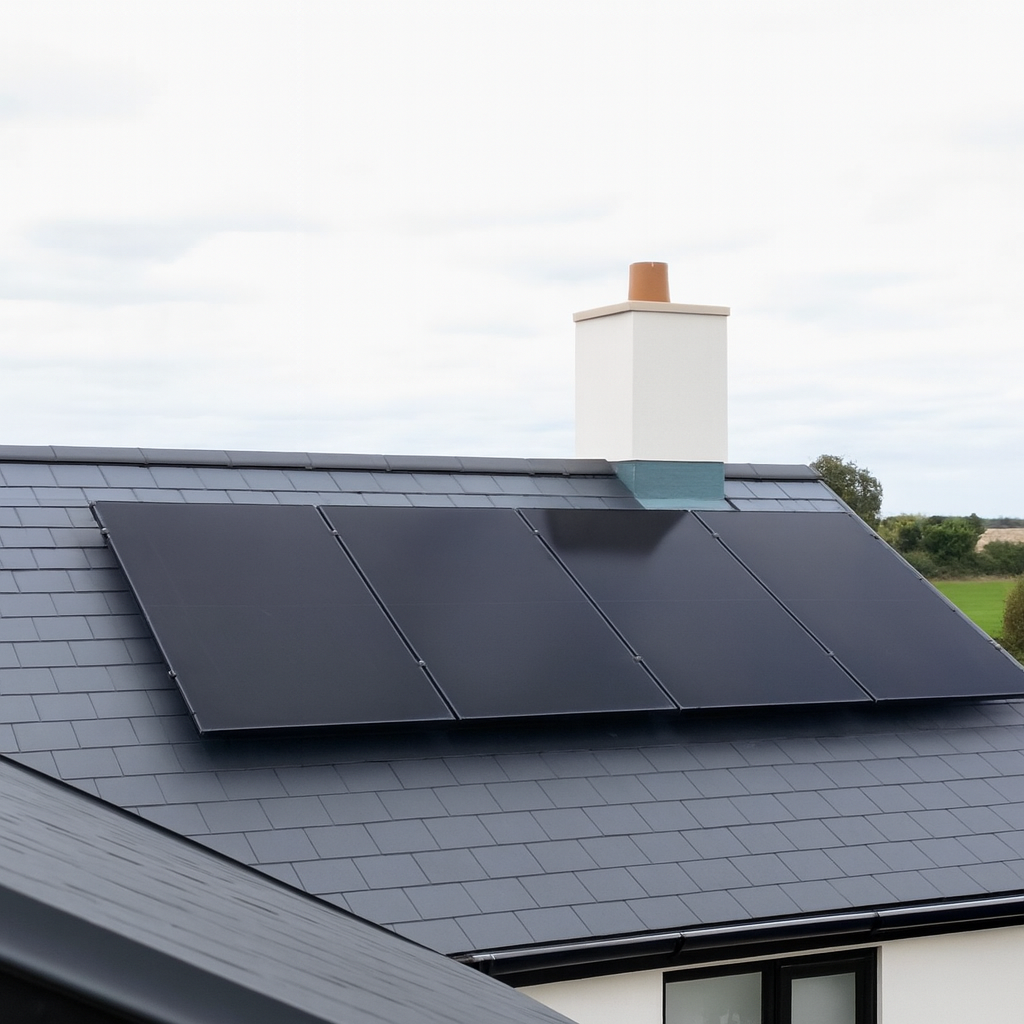 Infinity Renewables installing solar panels on a roof